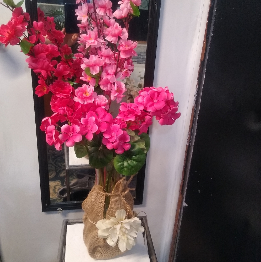 Tall floral arrangement